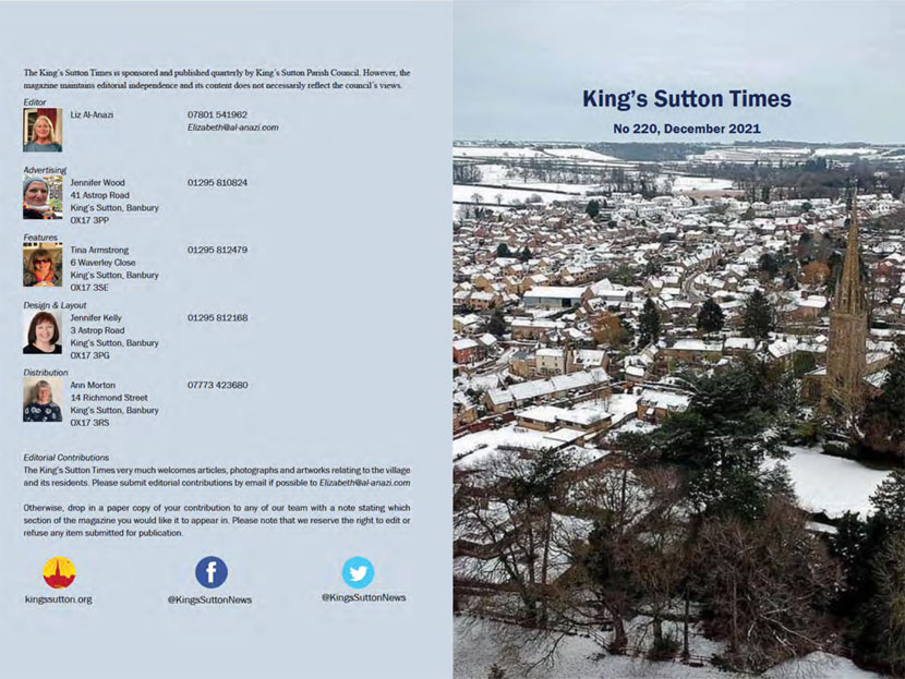 Kings’s Sutton Times December 2021 Cover